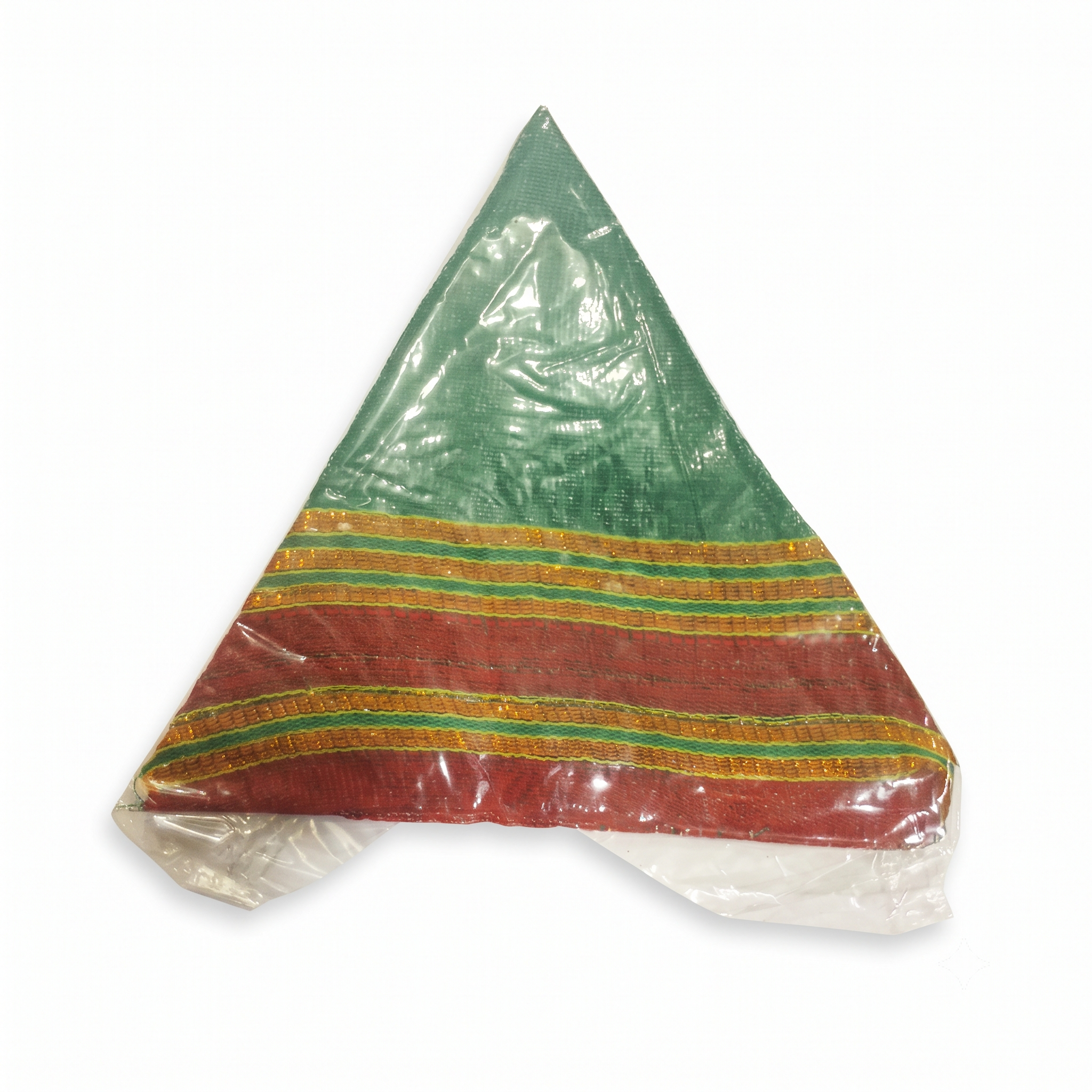 Traditional Green and Red Khan Puja Vastra
