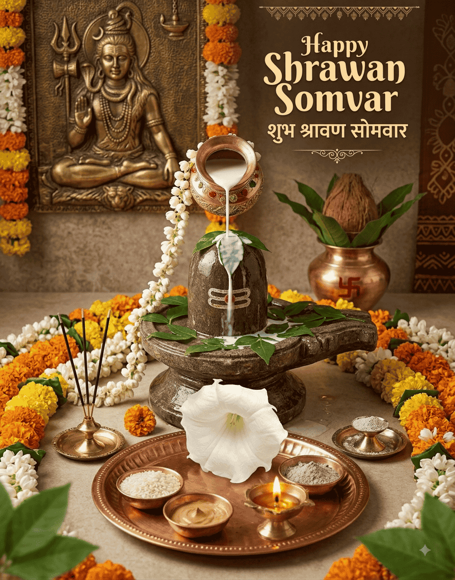 Shravan Somvar Vrat (पहिला श्रावण सोमवार)